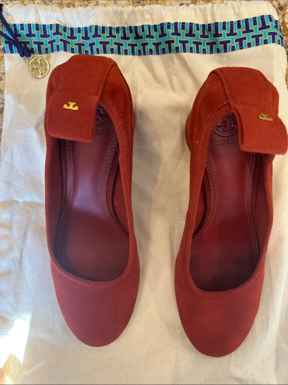 Tory Burch suede heels